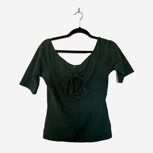 Voodoo Vixen - Modcloth - Green Bow Blouse